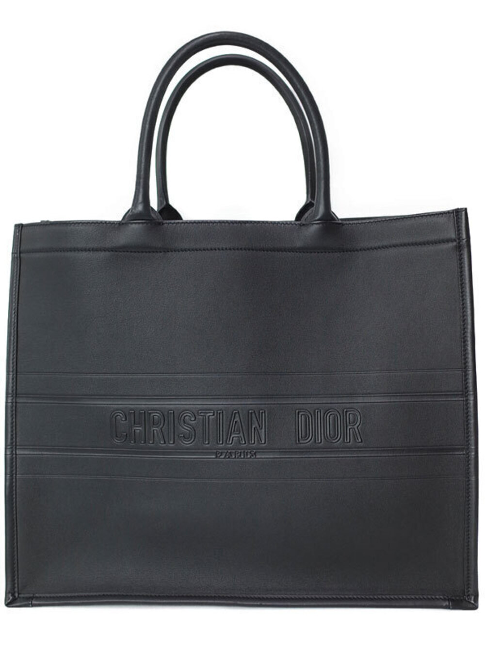 Christian Dior Leather Book Tote Bag